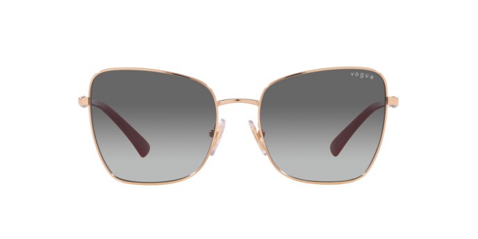 Occhiali da sole Vogue VO 4277SB (515211) colore oro rosa forma farfalla lenti grigio sfumato