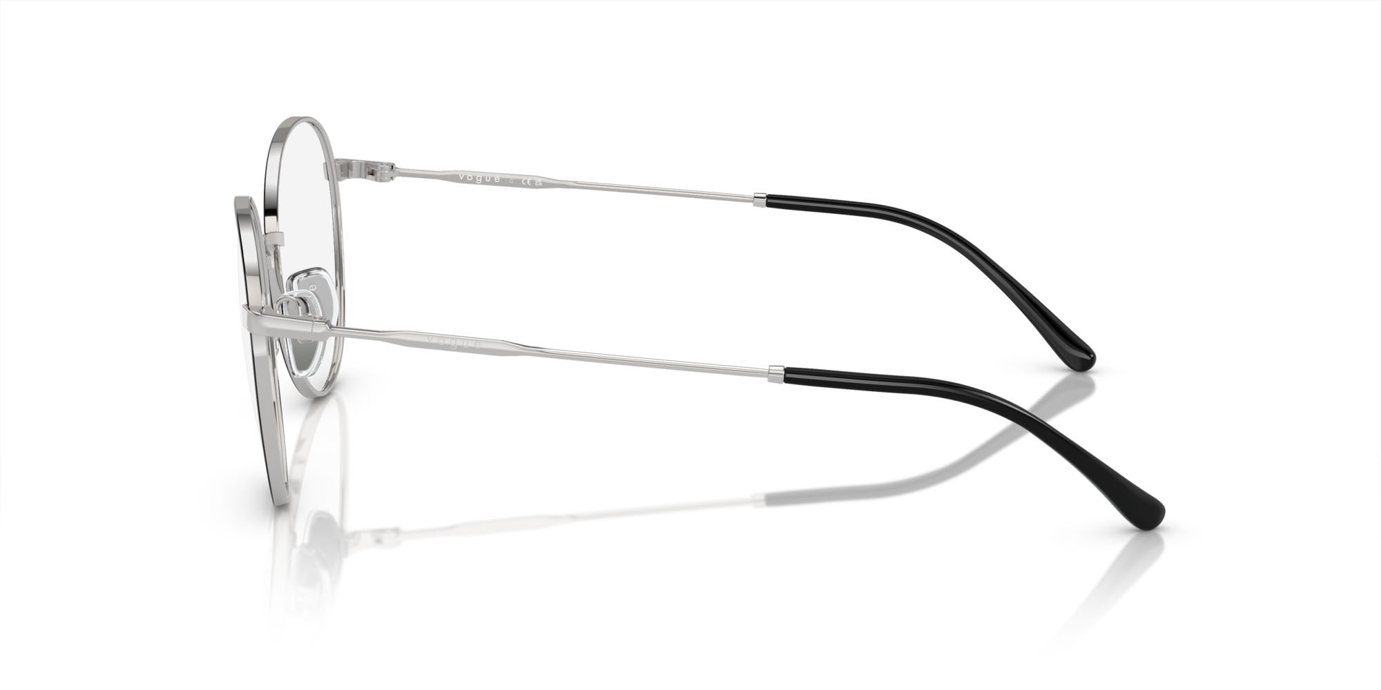 Brillen Vogue VO 4280 (323) farbe top nero/argento form pantos gläser lente demo