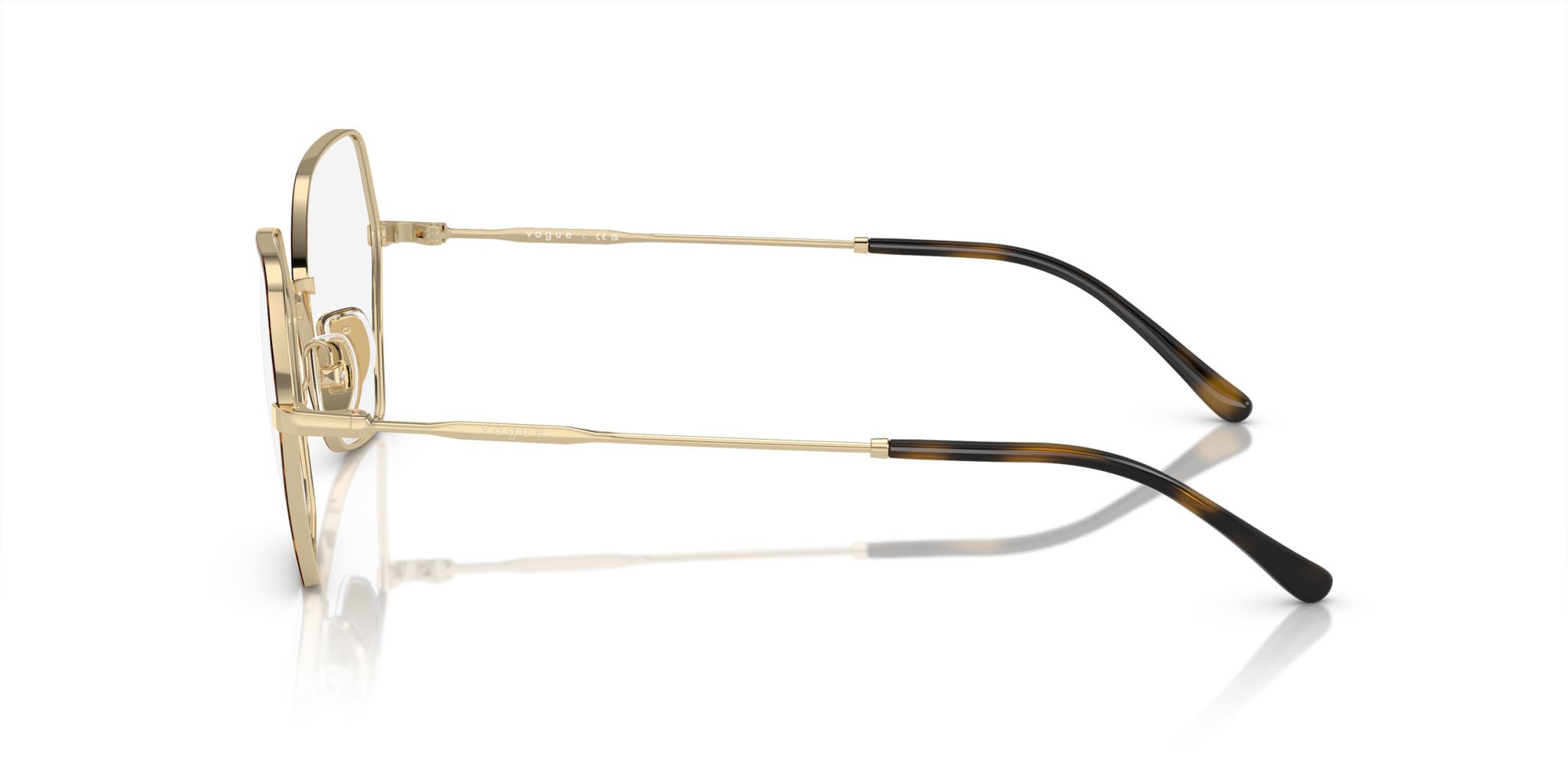 Brillen Vogue VO 4281 (5078) farbe top havana/oro pallido form unregelmäßig gläser lente demo