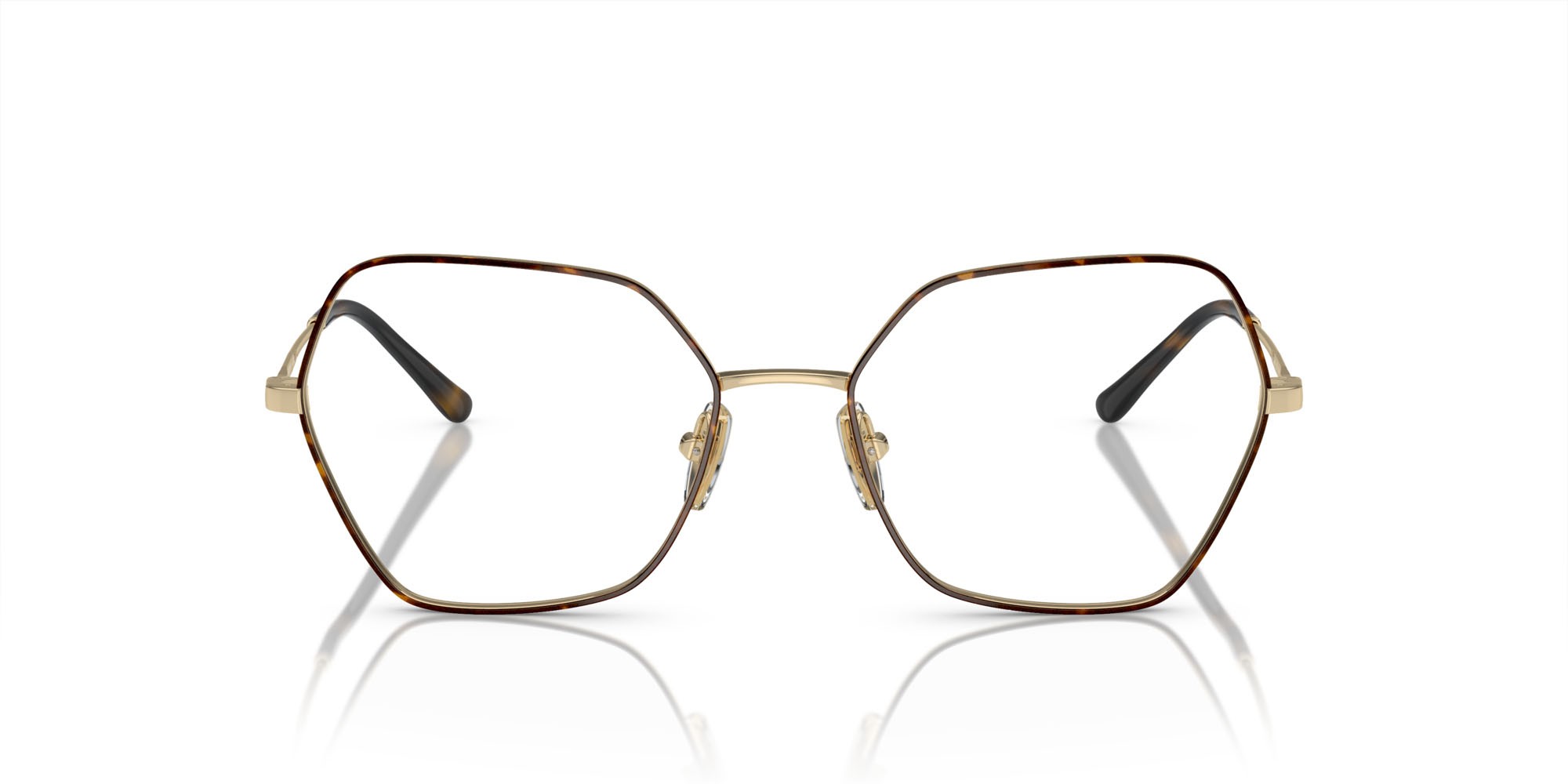 Brillen Vogue VO 4281 (5078) farbe top havana/oro pallido form unregelmäßig gläser lente demo