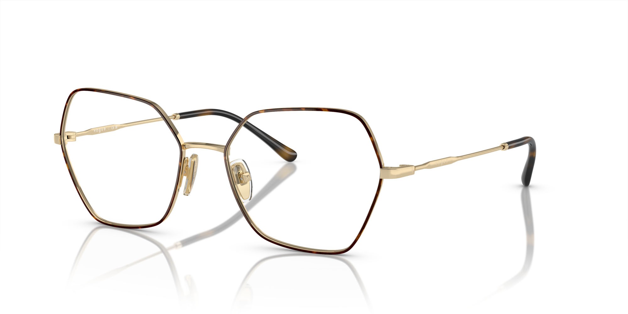 Brillen Vogue VO 4281 (5078) farbe top havana/oro pallido form unregelmäßig gläser lente demo