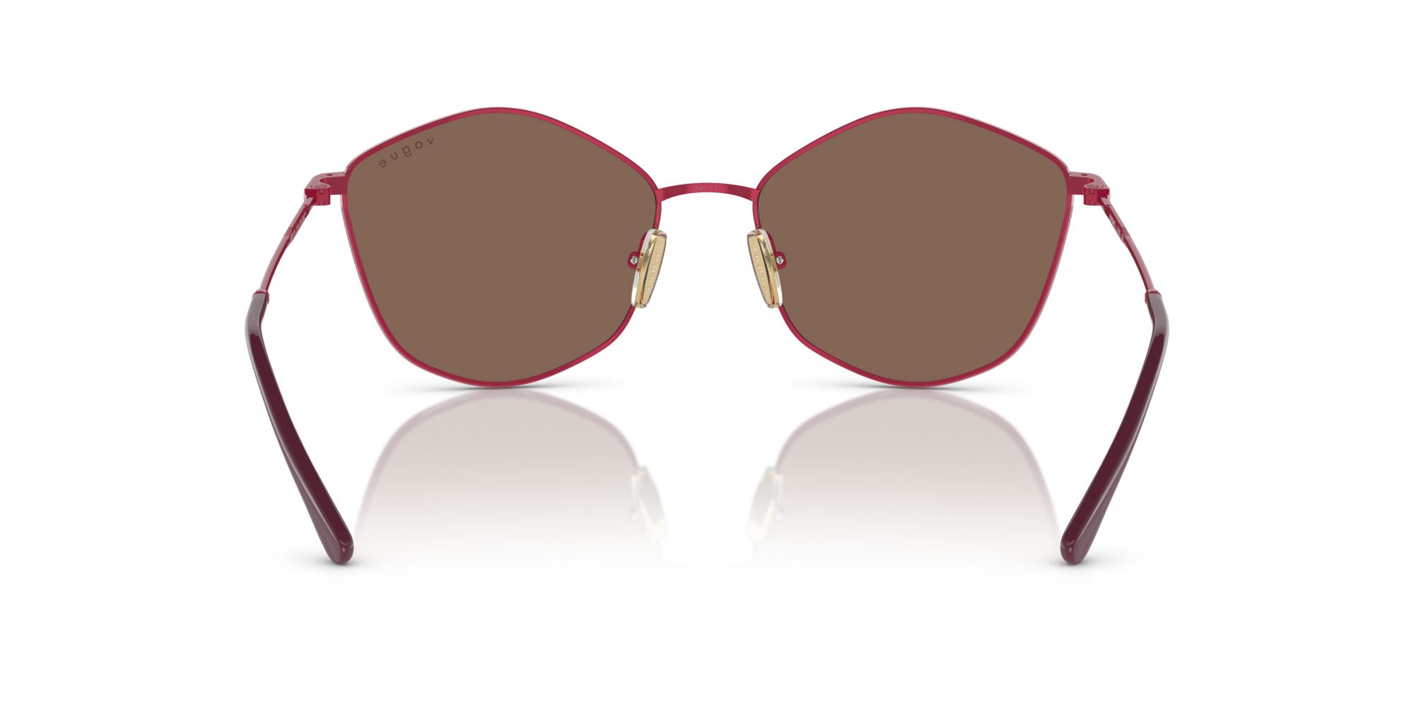Sunglasses Vogue VO 4282S (514573) color fucsia shape irregular lenses marrone scuro