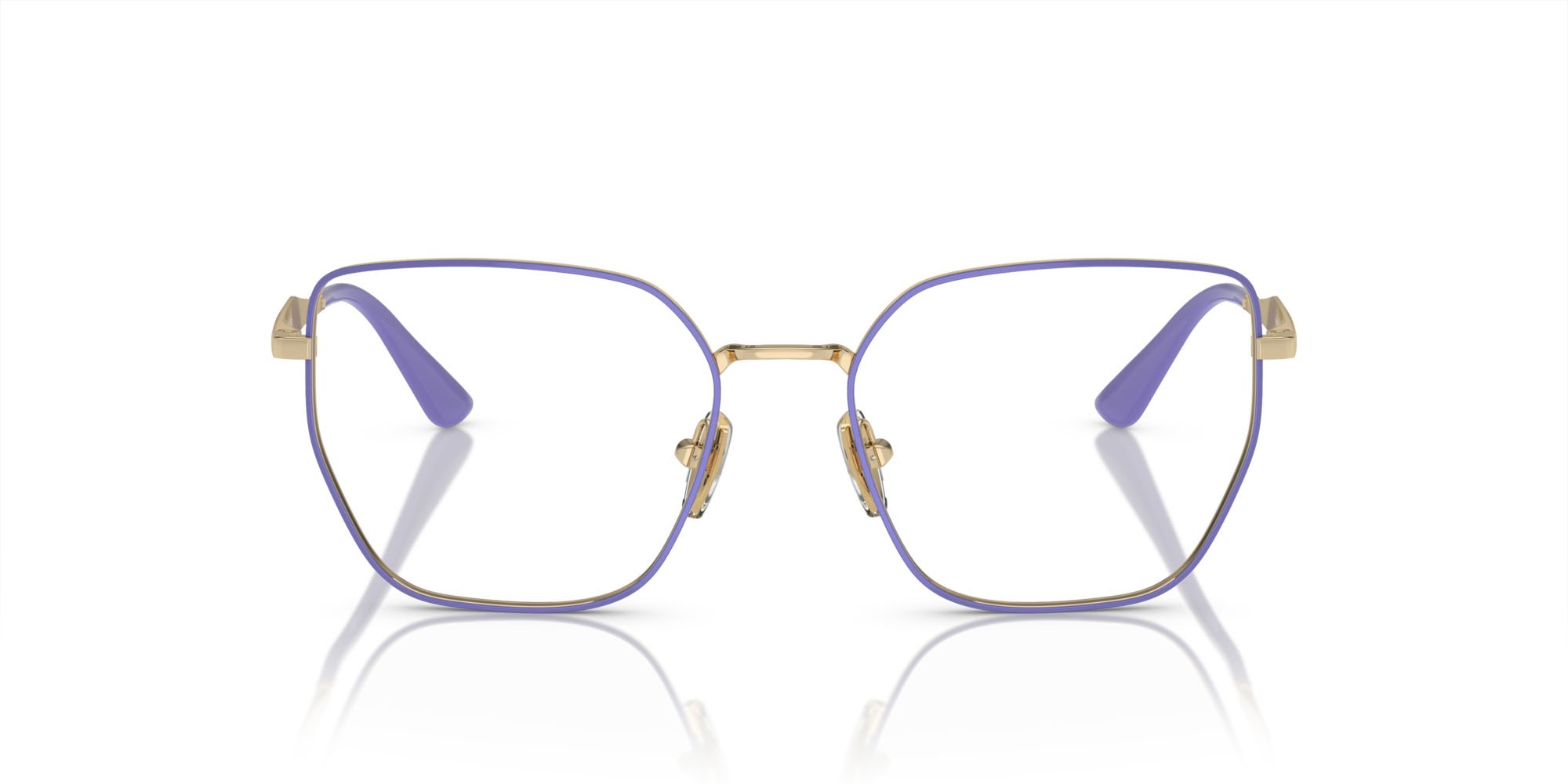 Eyeglasses Vogue VO 4283 (5184) color top wisteria/oro pallido shape irregular lenses lente demo