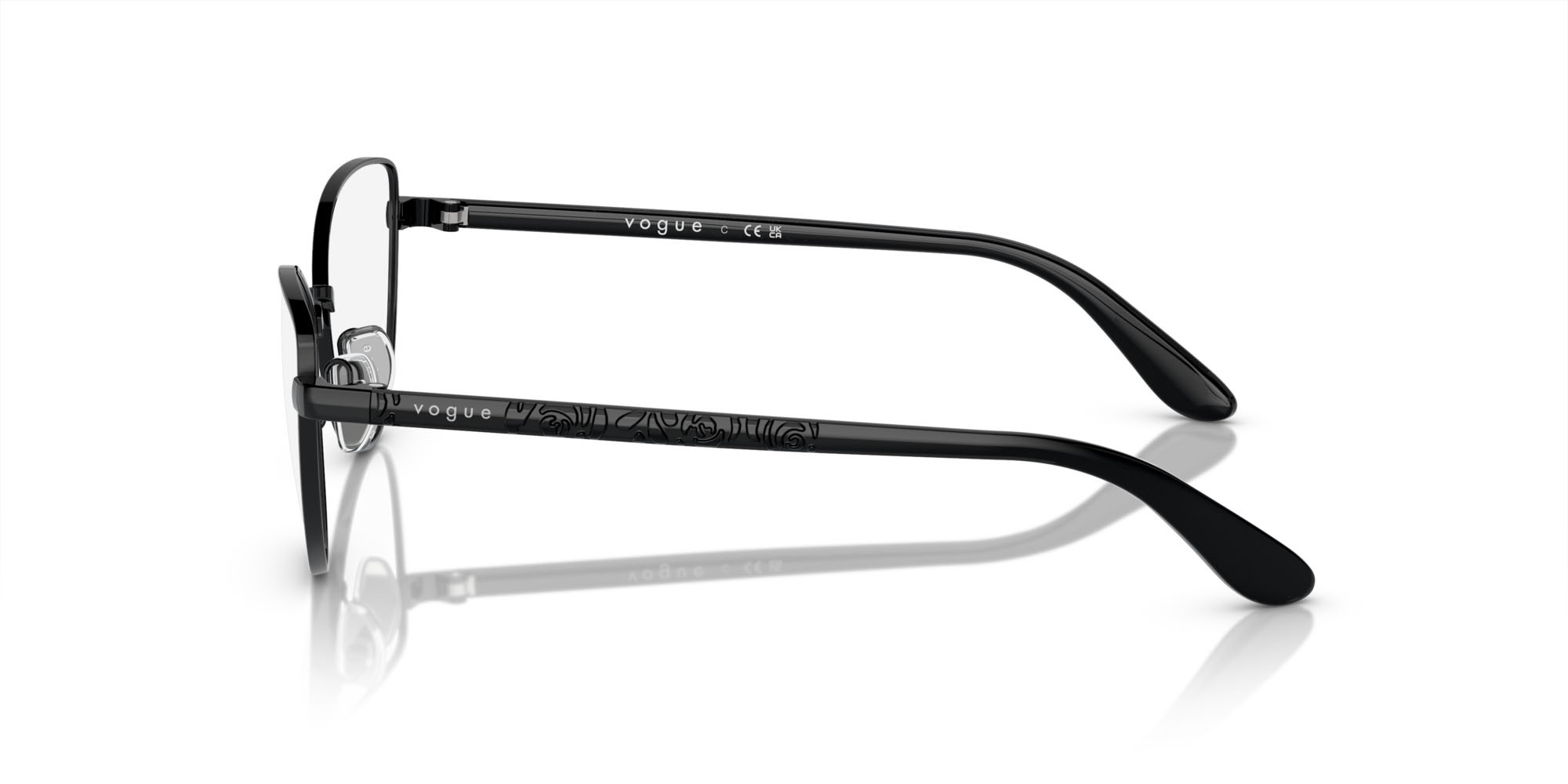 Brillen Vogue VO 4285 (352) farbe nero form cat-eye gläser lente demo