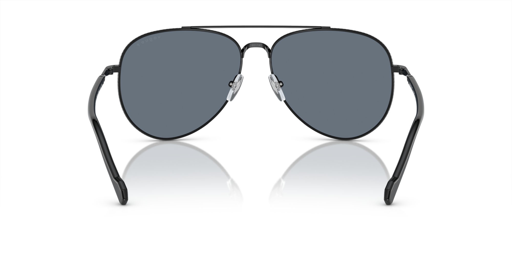 Sunglasses Vogue VO 4290S (352/4Y) color nero shape aviator lenses blu polarizzata