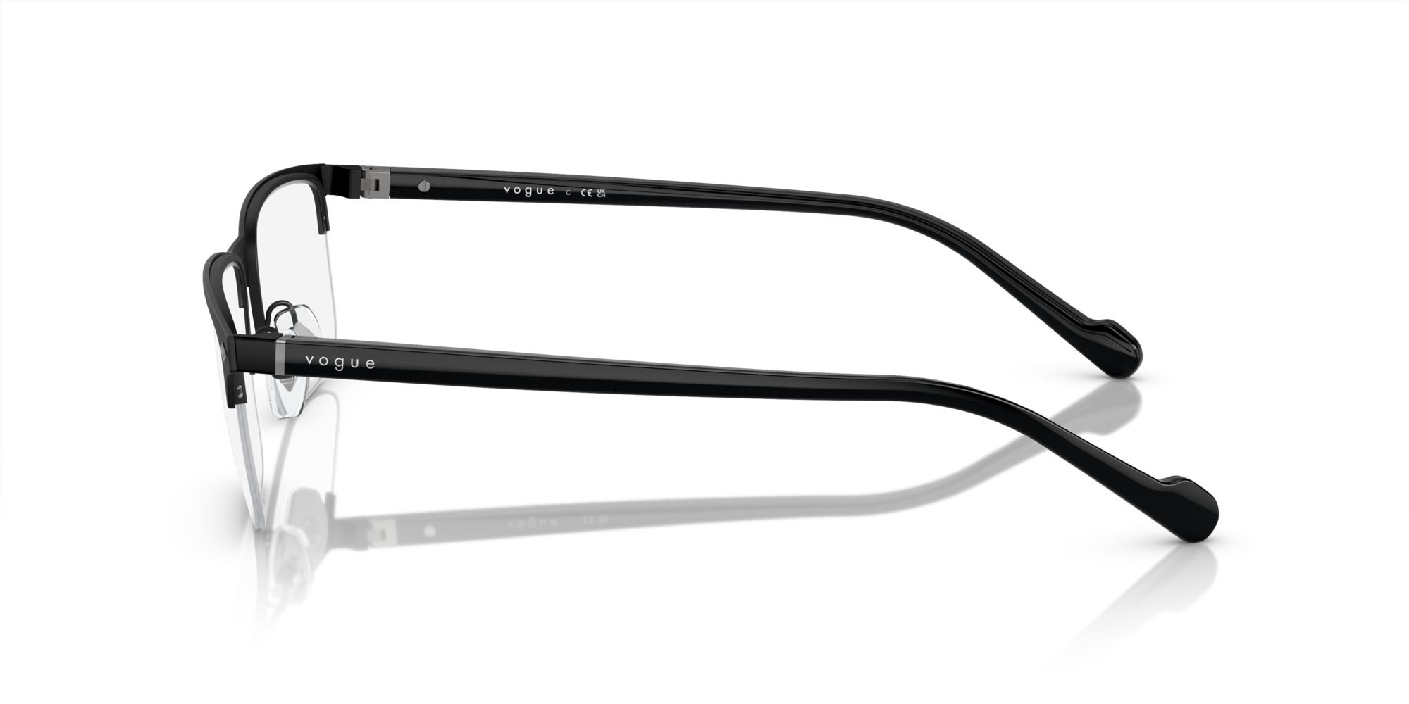 Eyeglasses Vogue VO 4292 (352S) color nero shape rectangle lenses lente demo