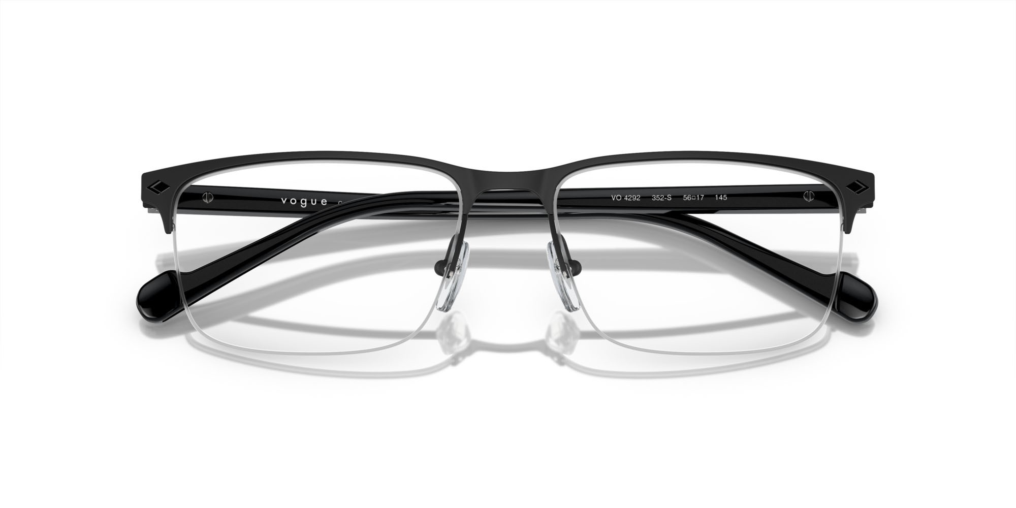 Eyeglasses Vogue VO 4292 (352S) color nero shape rectangle lenses lente demo