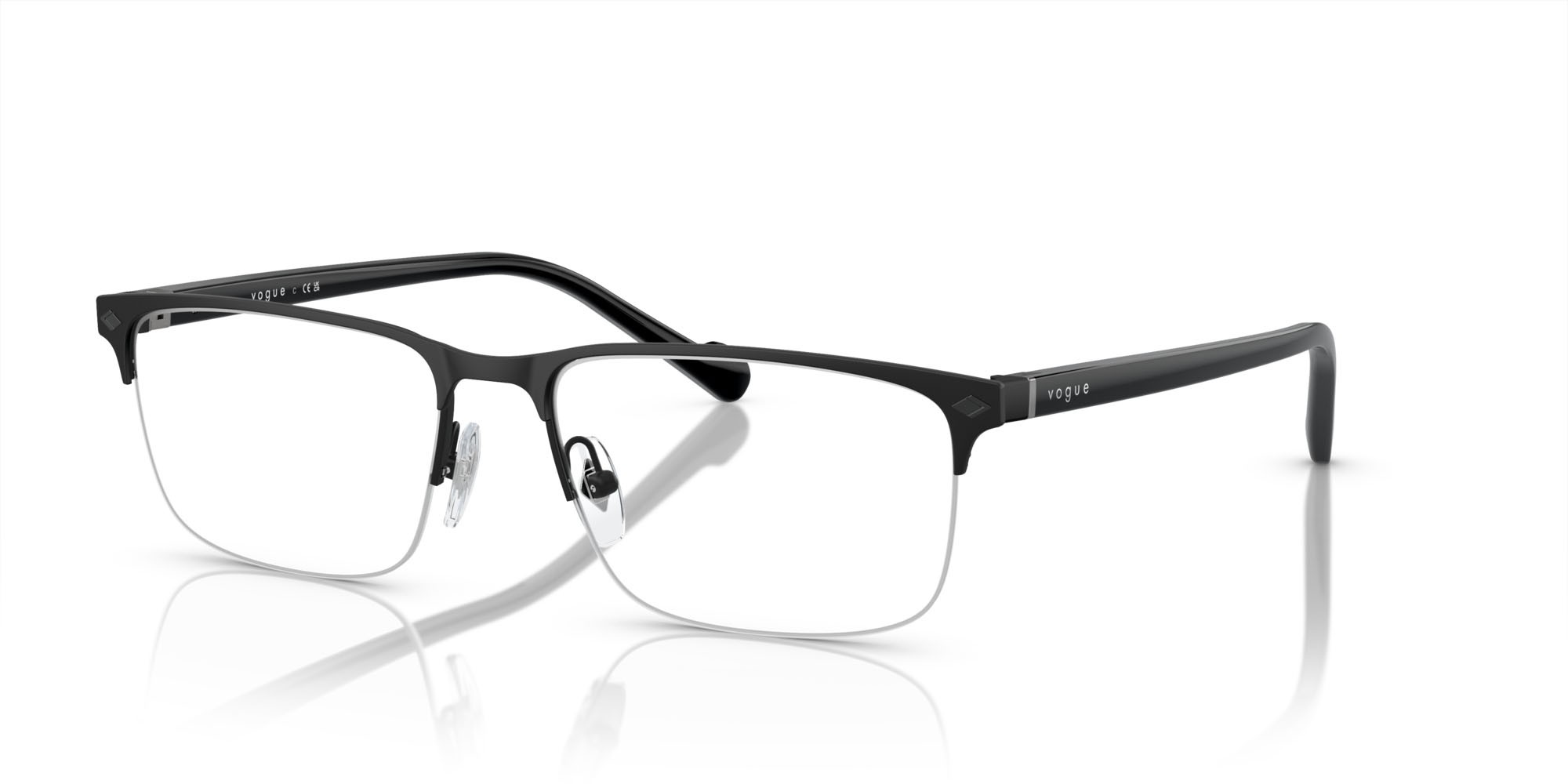 Eyeglasses Vogue VO 4292 (352S) color nero shape rectangle lenses lente demo