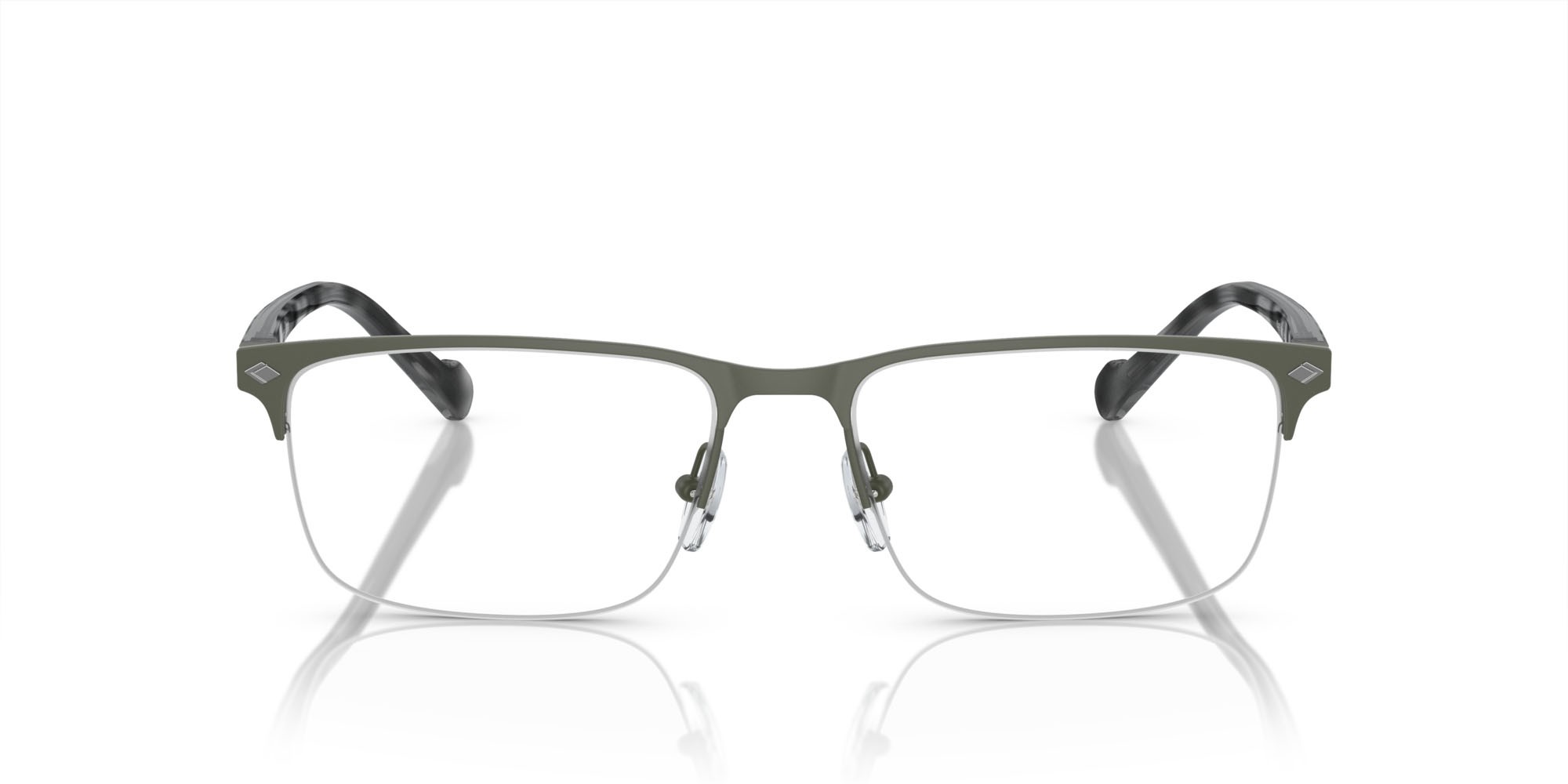 Occhiali da vista Vogue VO 4292 (5188S) colore verde scuro opaco forma rettangolare lenti lente demo
