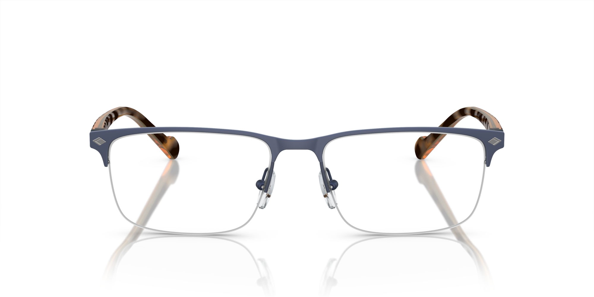 Eyeglasses Vogue VO 4292 (5189S) color blu scuro opaco shape rectangle lenses lente demo