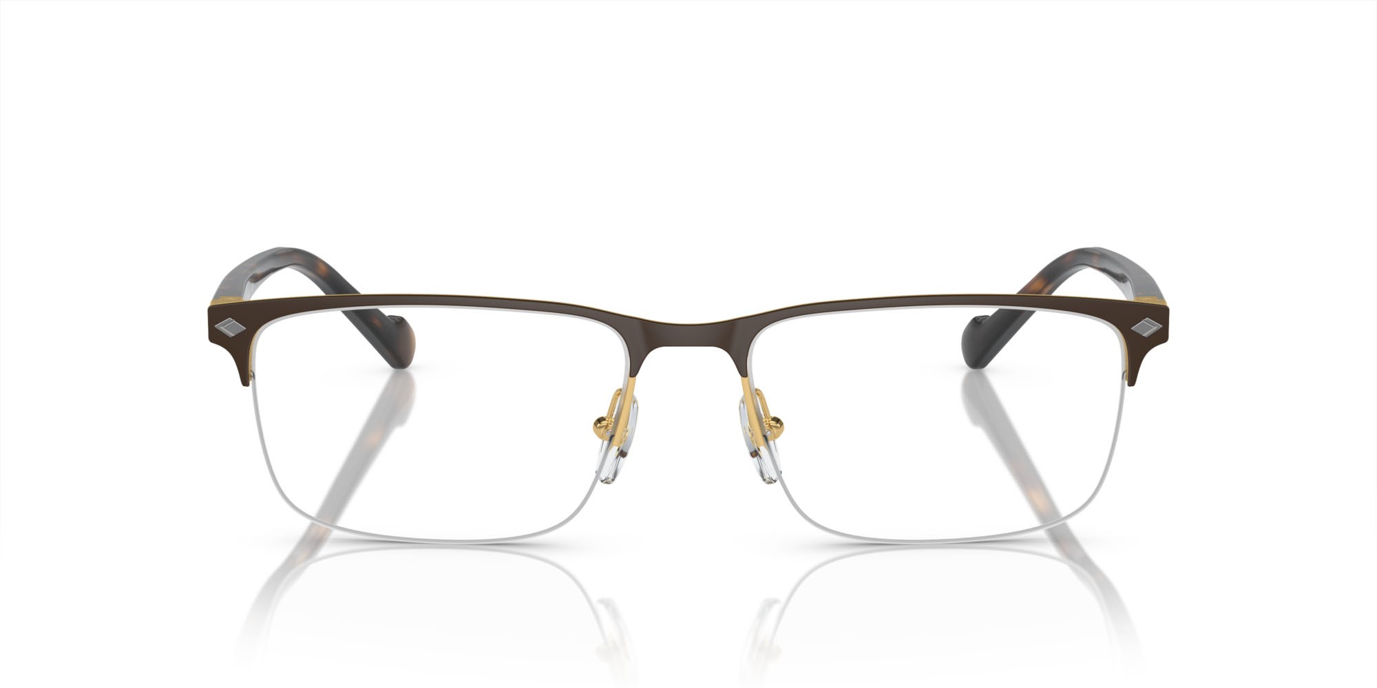 Occhiali da vista Vogue VO 4292 (5190S) colore top marrone opaco/oro forma rettangolare lenti lente demo