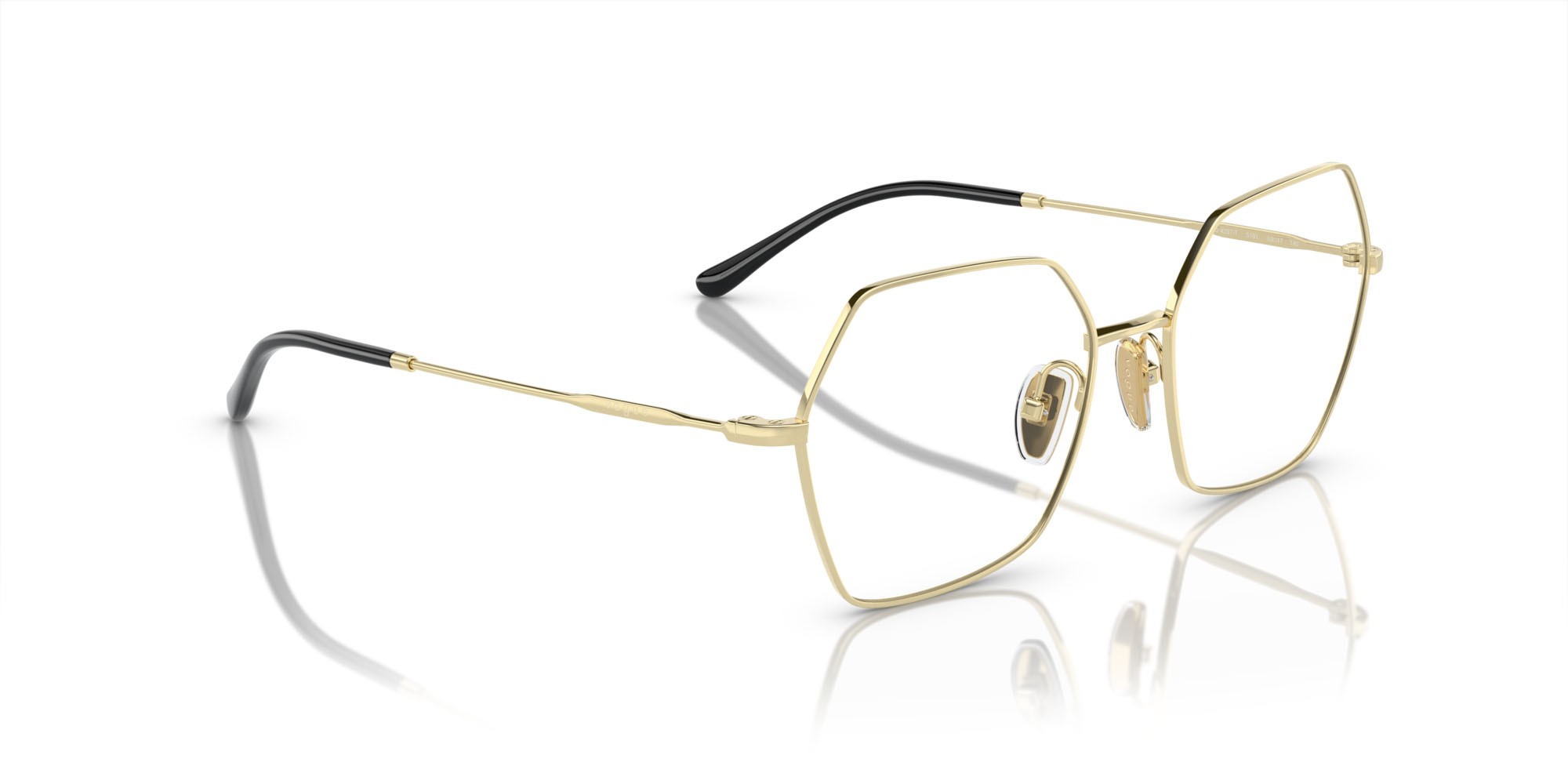 Eyeglasses Vogue VO 4297T (5191) color oro chiaro shape irregular lenses lente demo