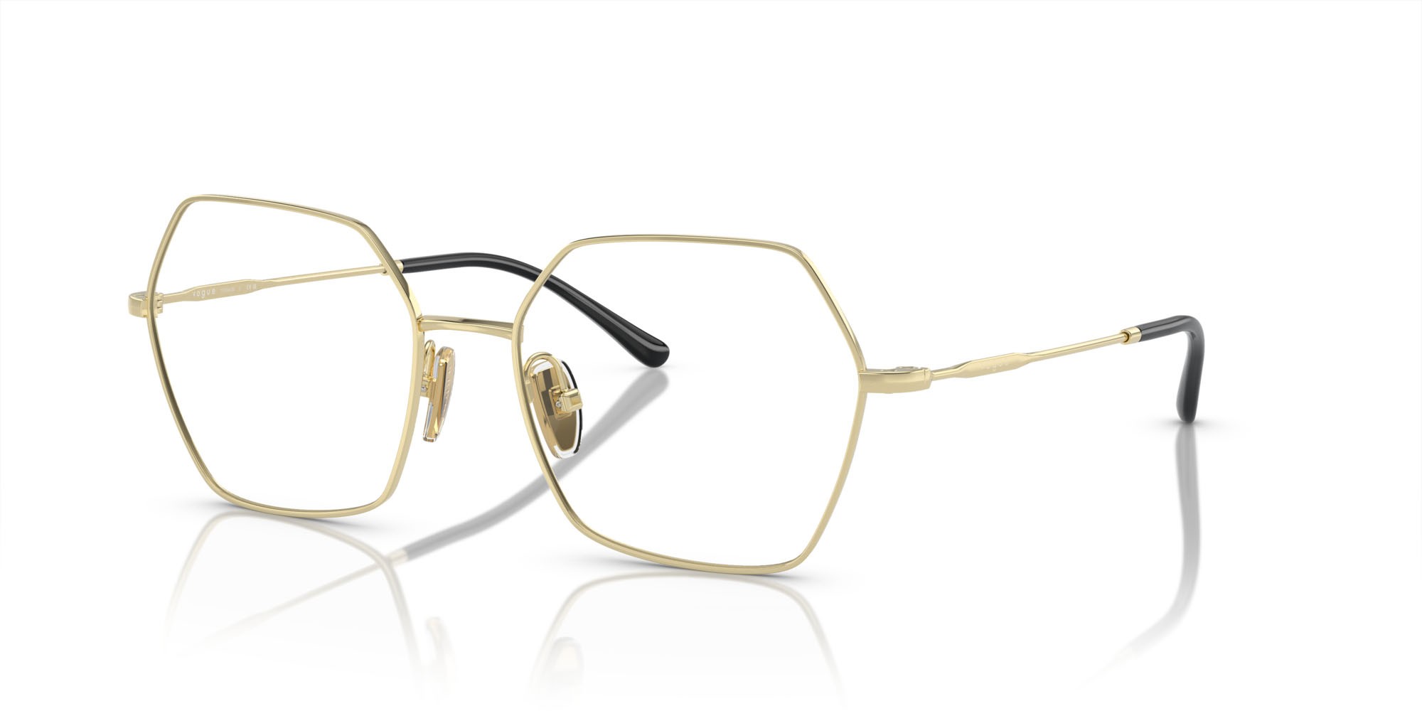 Eyeglasses Vogue VO 4297T (5191) color oro chiaro shape irregular lenses lente demo