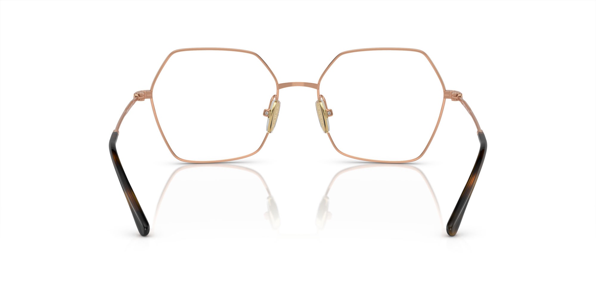 Eyeglasses Vogue VO 4297T (5192) color oro rosé shape irregular lenses lente demo
