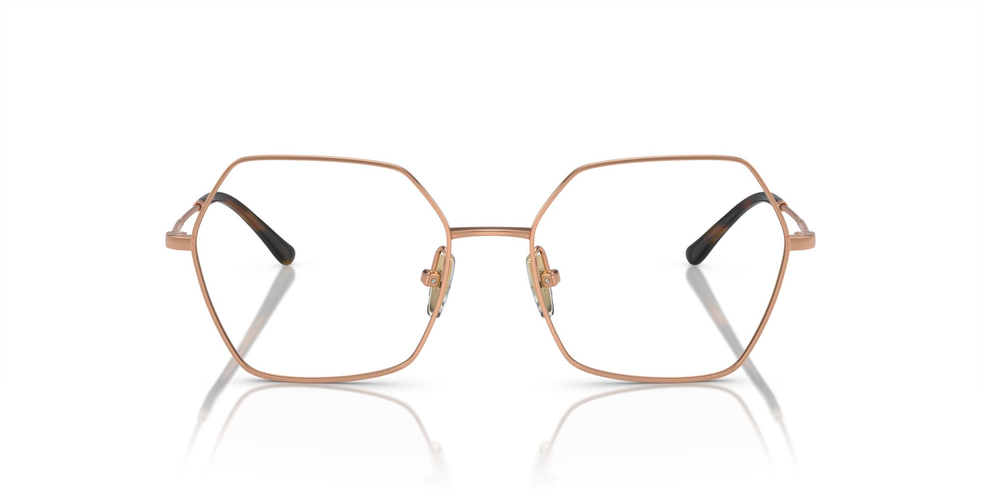 Eyeglasses Vogue VO 4297T (5192) color oro rosé shape irregular lenses lente demo