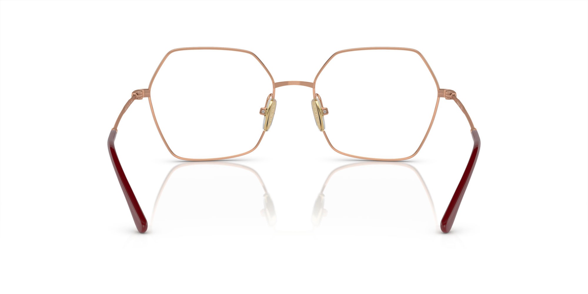 Occhiali da vista Vogue VO 4297T (5194) colore top bordeaux/oro rosé forma irregolare lenti lente demo