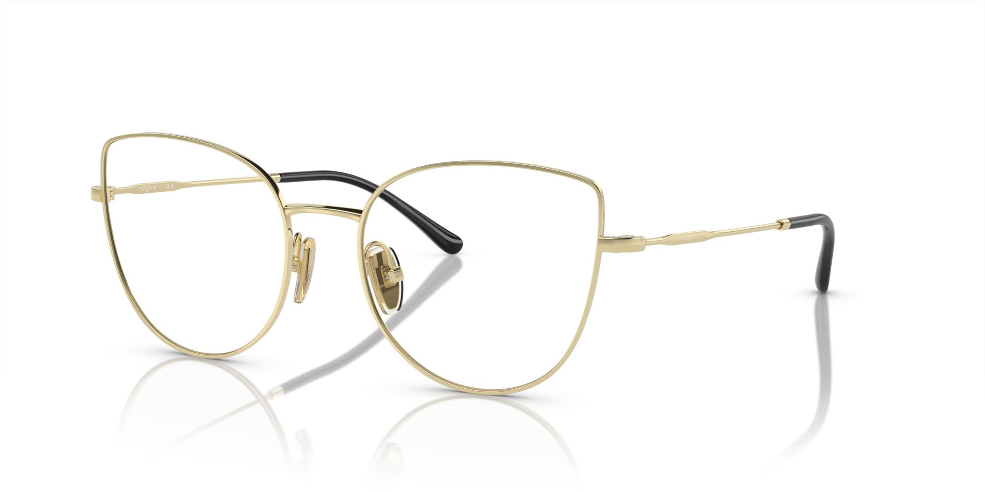 Brillen Vogue VO 4298T (5191) farbe oro chiaro form cat-eye gläser lente demo