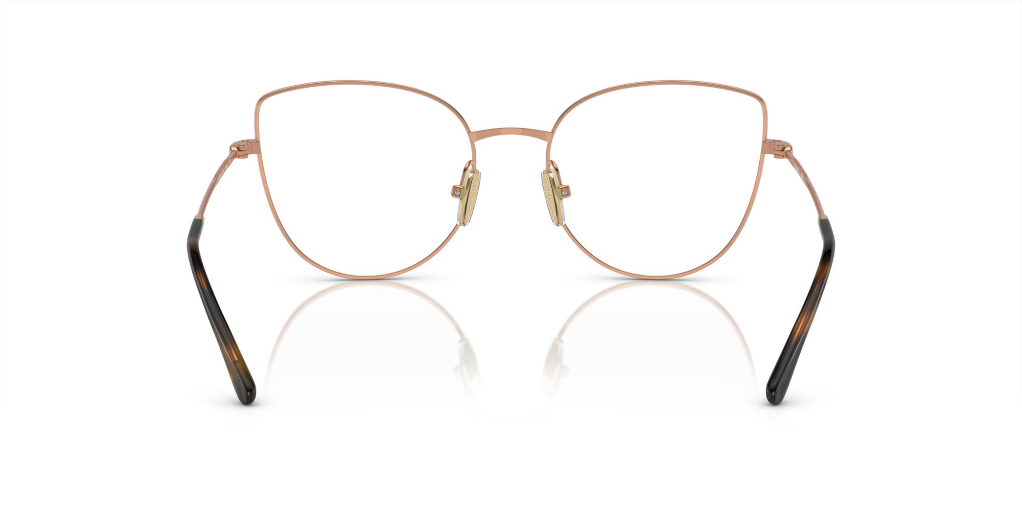 Eyeglasses Vogue VO 4298T (5192) color oro rosé shape cat eye lenses lente demo