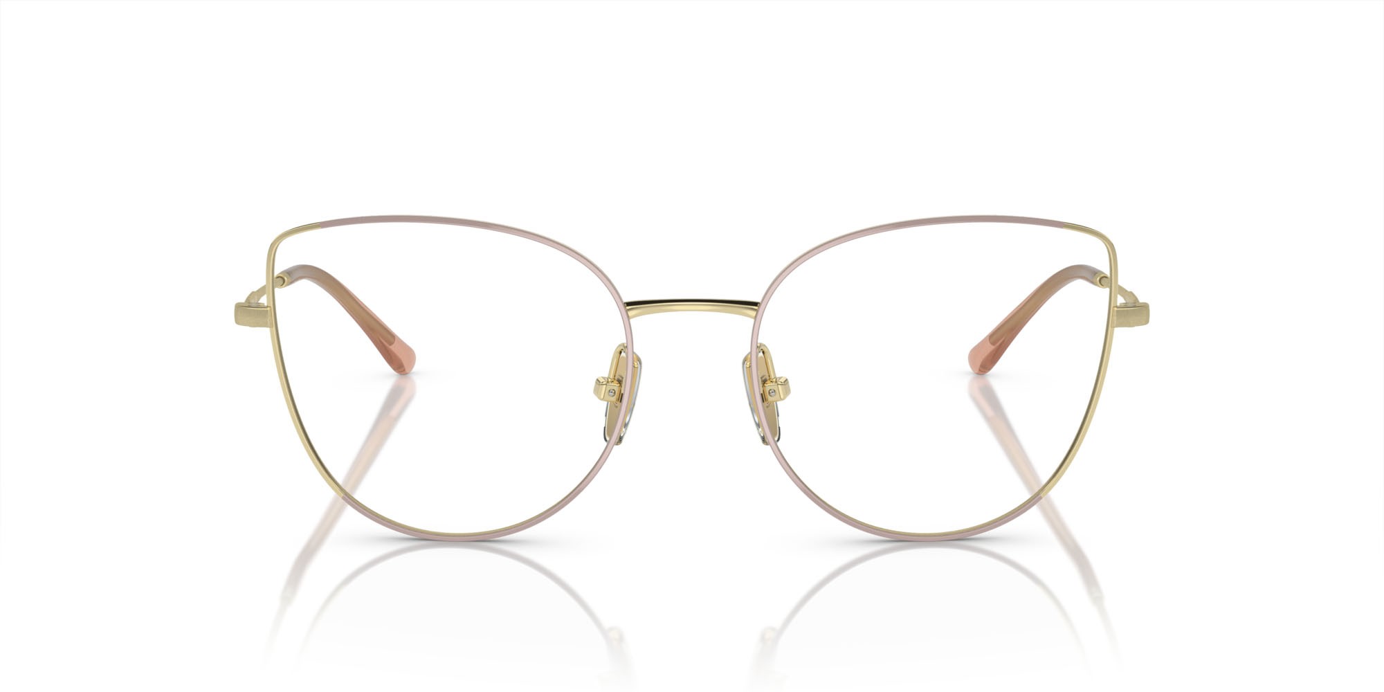 Eyeglasses Vogue VO 4298T (5193) color nude top/oro chiaro shape cat eye lenses lente demo