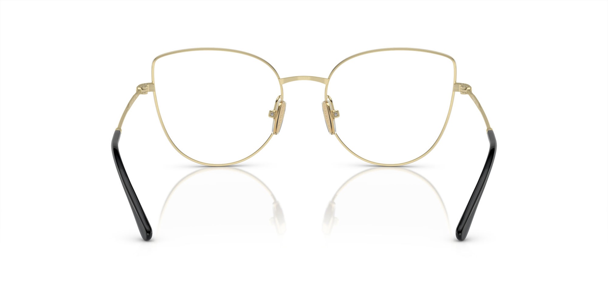Eyeglasses Vogue VO 4298T (5195) color top nero/oro chiaro shape cat eye lenses lente demo
