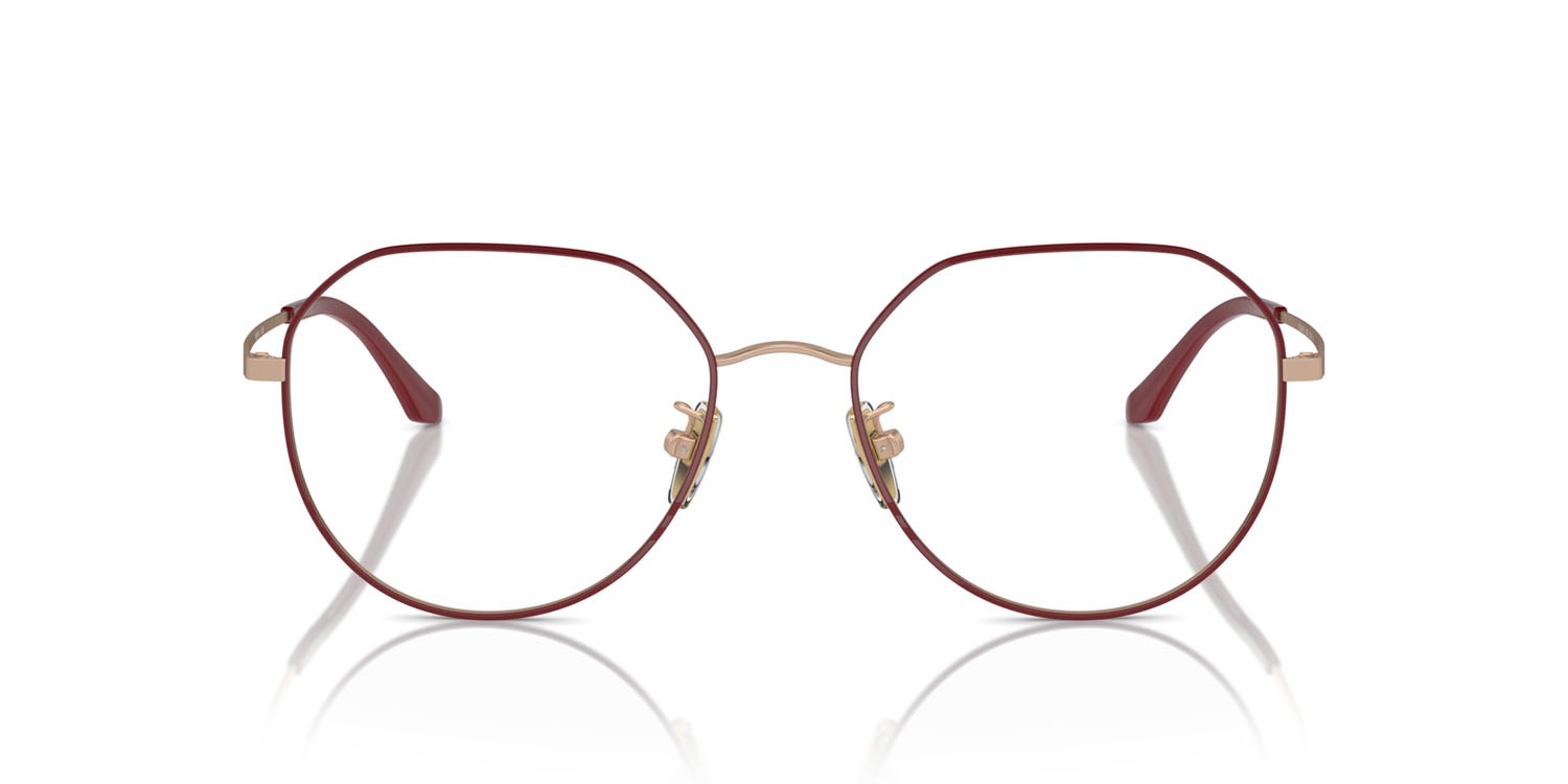 Eyeglasses Vogue VO 4301D (5089) color top fuchsia/matte rose gold shape irregular lenses lente demo