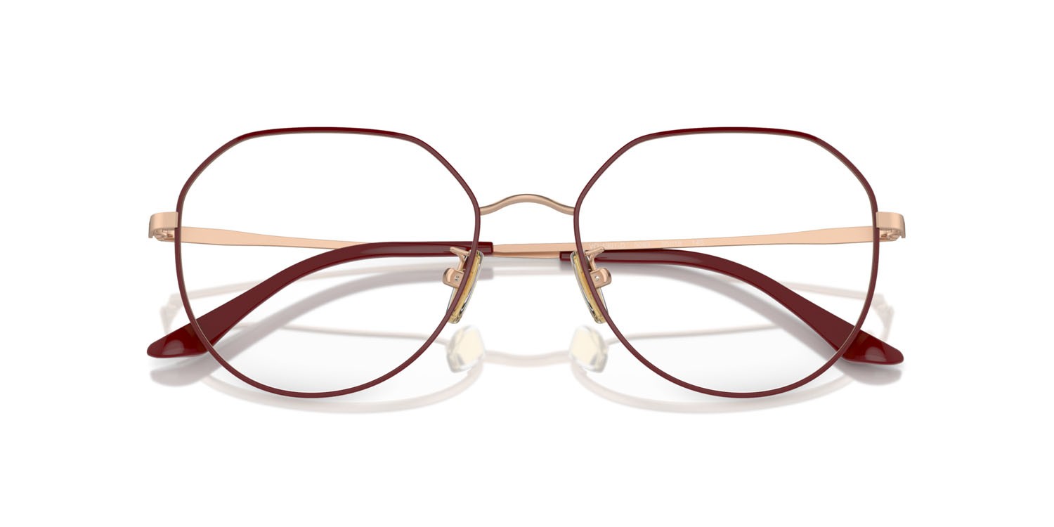 Eyeglasses Vogue VO 4301D (5089) color top fuchsia/matte rose gold shape irregular lenses lente demo