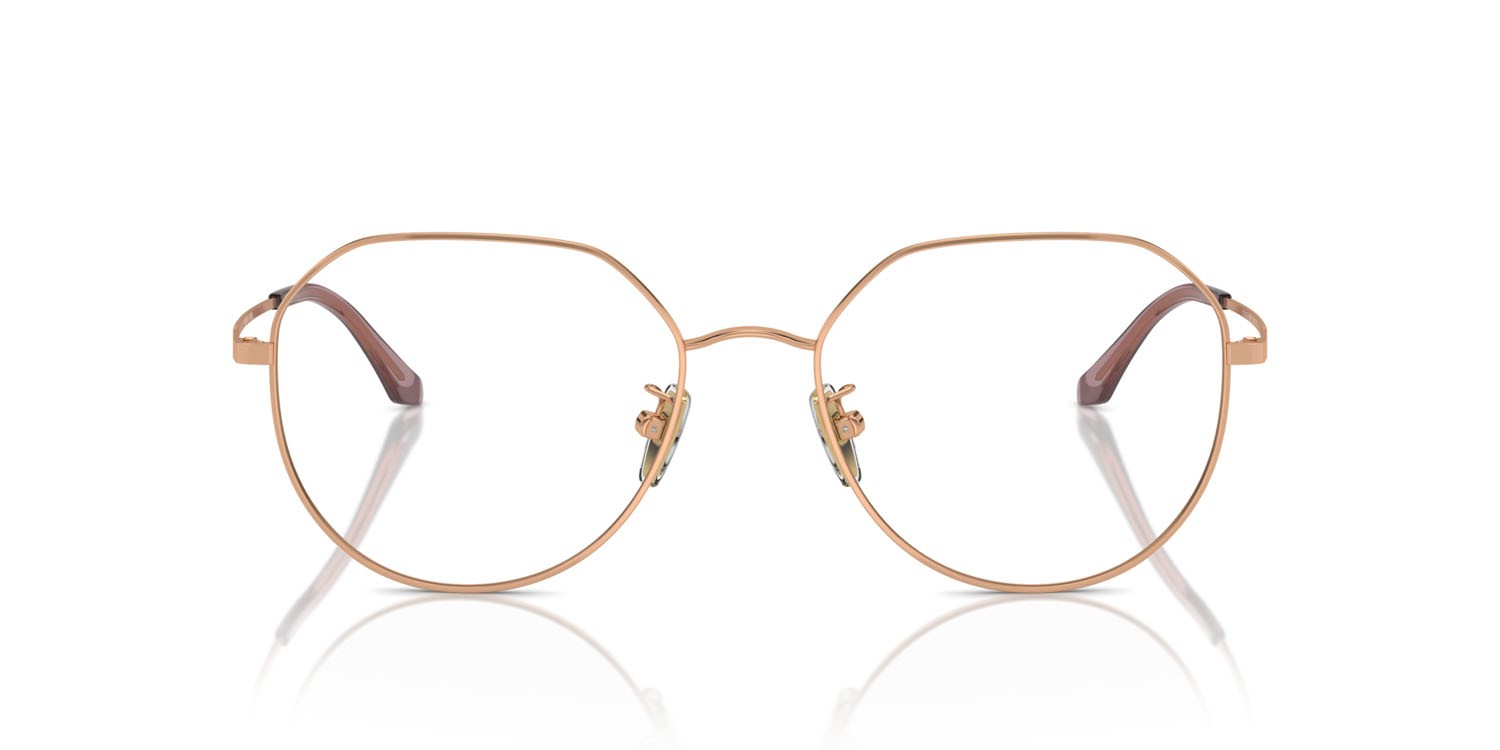Eyeglasses Vogue VO 4301D (5152) color oro rose shape irregular lenses lente demo