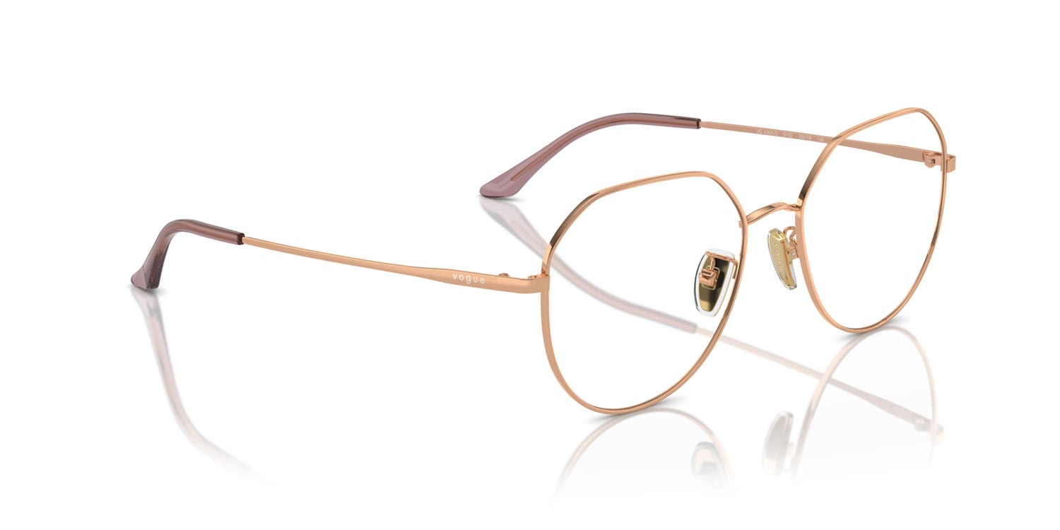 Eyeglasses Vogue VO 4301D (5152) color oro rose shape irregular lenses lente demo