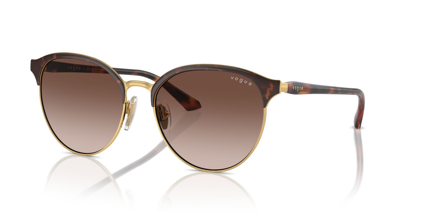 Sonnenbrillen Vogue VO 4303S (507813) farbe top havana/oro form unregelmäßig gläser marrone sfumato