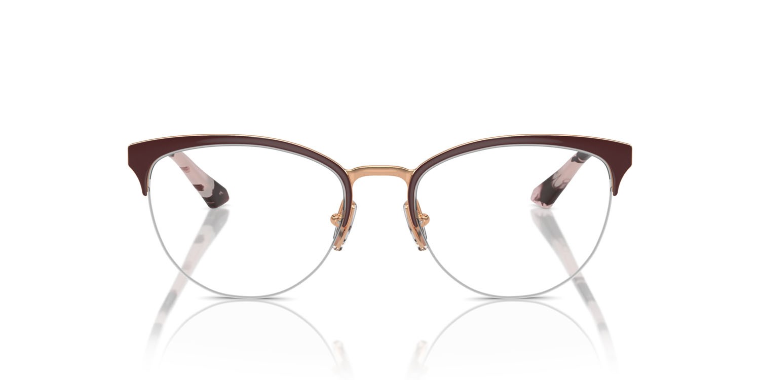 Occhiali da vista Vogue VO 4304 (5170) colore top bordeaux/oro rose forma ovale lenti lente demo