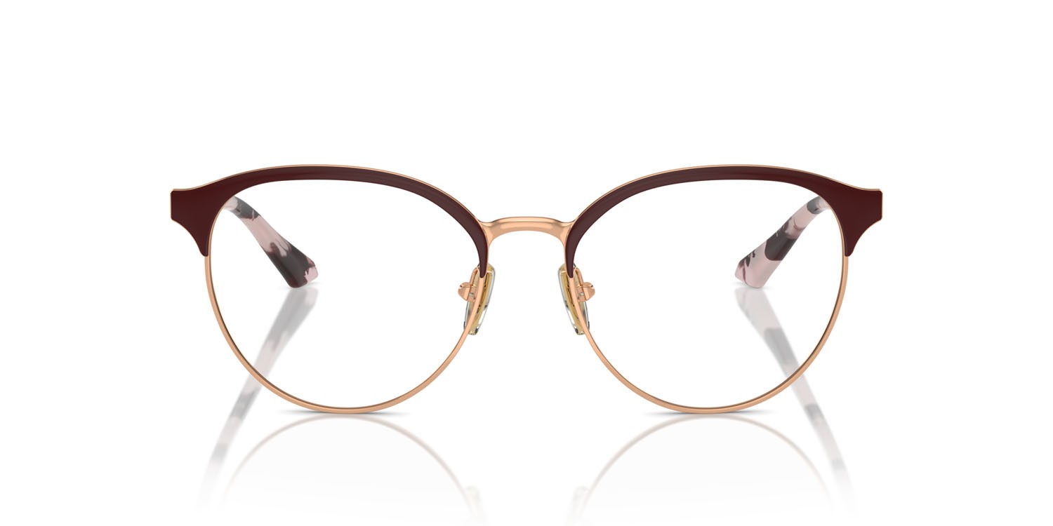 Eyeglasses Vogue VO 4305 (5170) color top bordeaux/oro rose shape pantos lenses lente demo