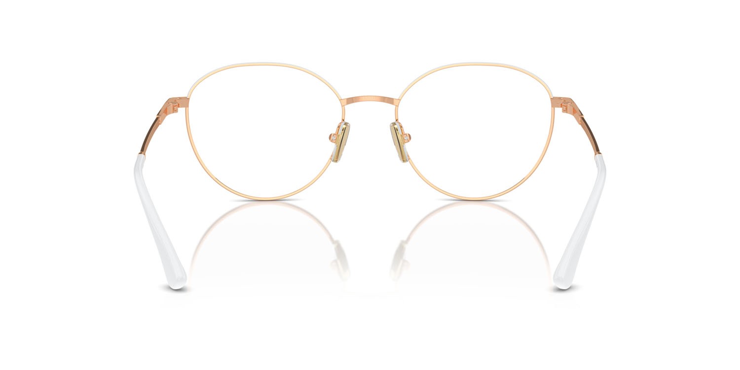 Brillen Vogue VO 4306 (5152) farbe rose gold/top white form rund gläser lente demo