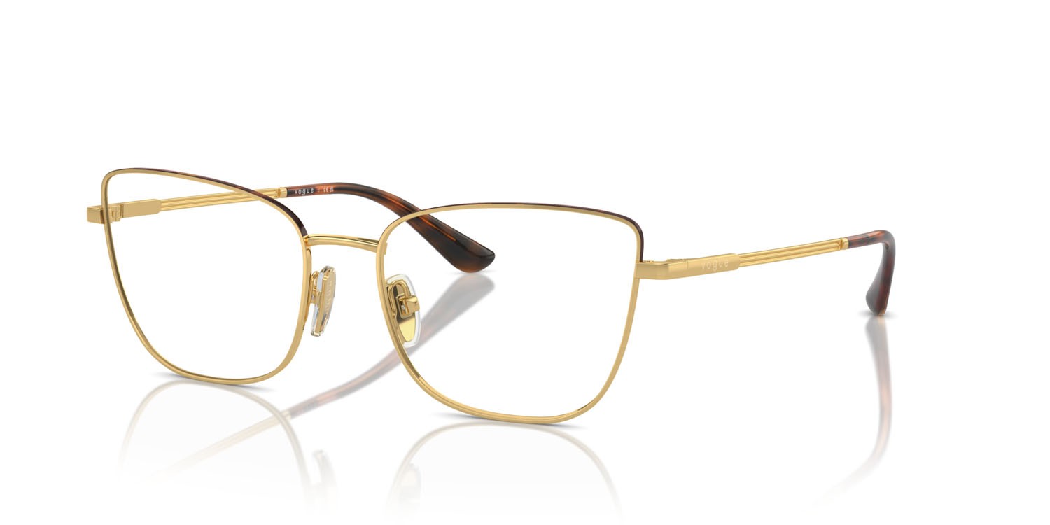 Occhiali da vista Vogue VO 4307 (280) colore top havana/oro forma farfalla lenti lente demo