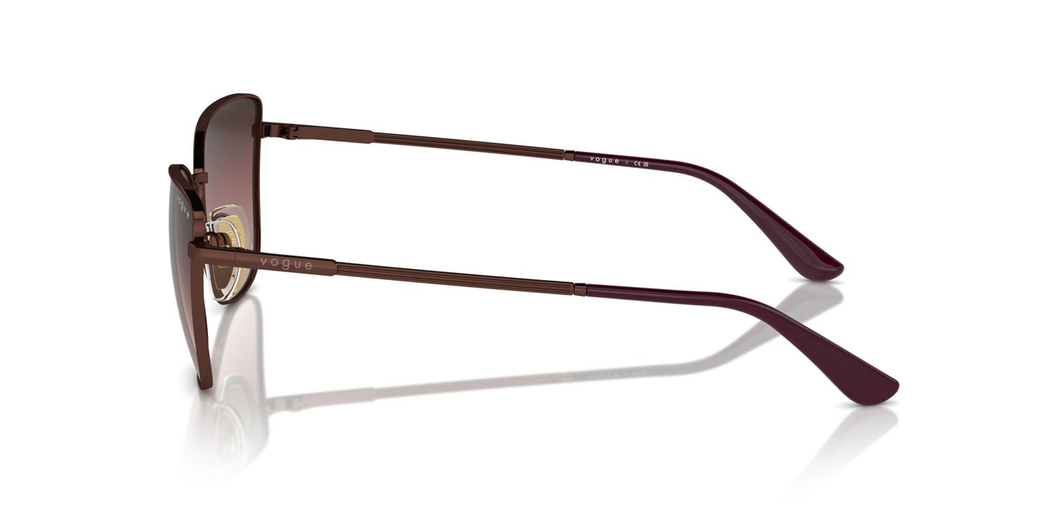 Sunglasses Vogue VO 4308S (5074E2) color rame shape butterfly lenses brown gradient purple black
