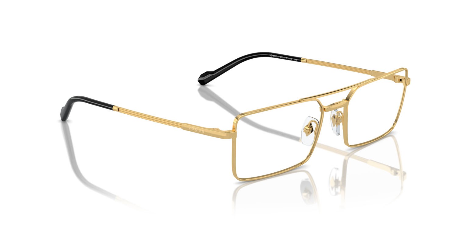 Occhiali da vista Vogue VO 4310 (280) colore oro forma rettangolare lenti lente demo