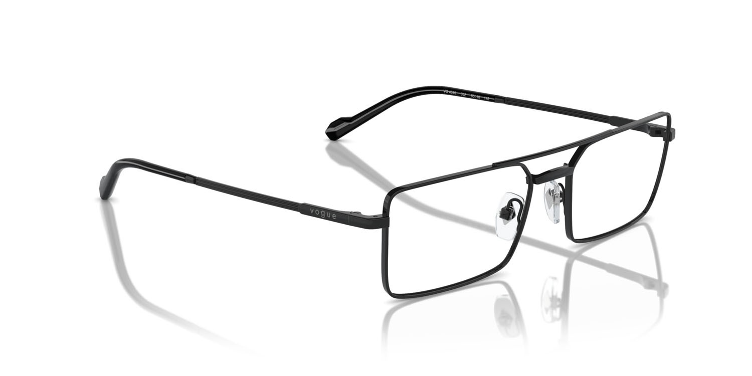 Eyeglasses Vogue VO 4310 (352) color nero shape rectangle lenses lente demo
