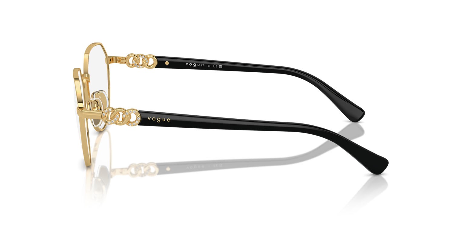 Eyeglasses Vogue VO 4311B (280) color oro shape irregular lenses lente demo