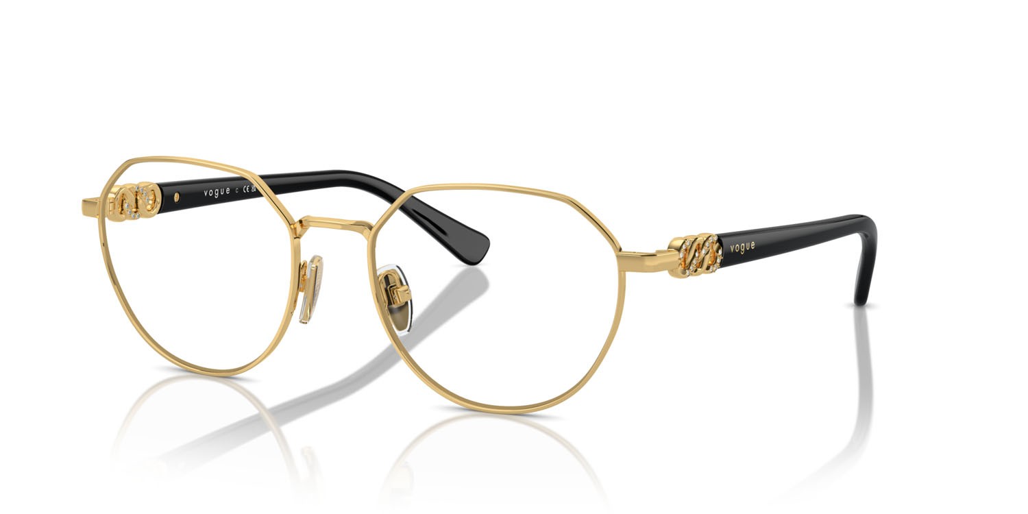 Eyeglasses Vogue VO 4311B (280) color oro shape irregular lenses lente demo