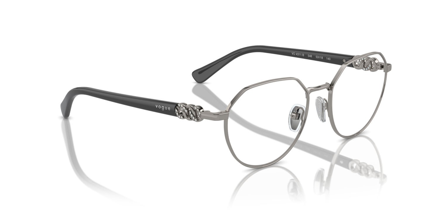 Brillen Vogue VO 4311B (548) farbe gunmetal form unregelmäßig gläser lente demo
