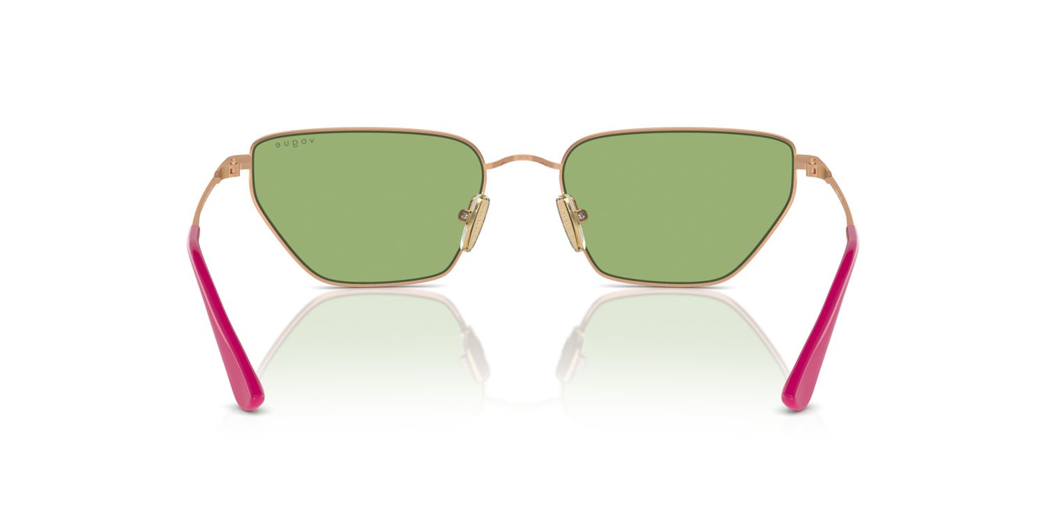 Sunglasses Vogue VO 4316S (5152/2) color oro rose shape irregular lenses verde