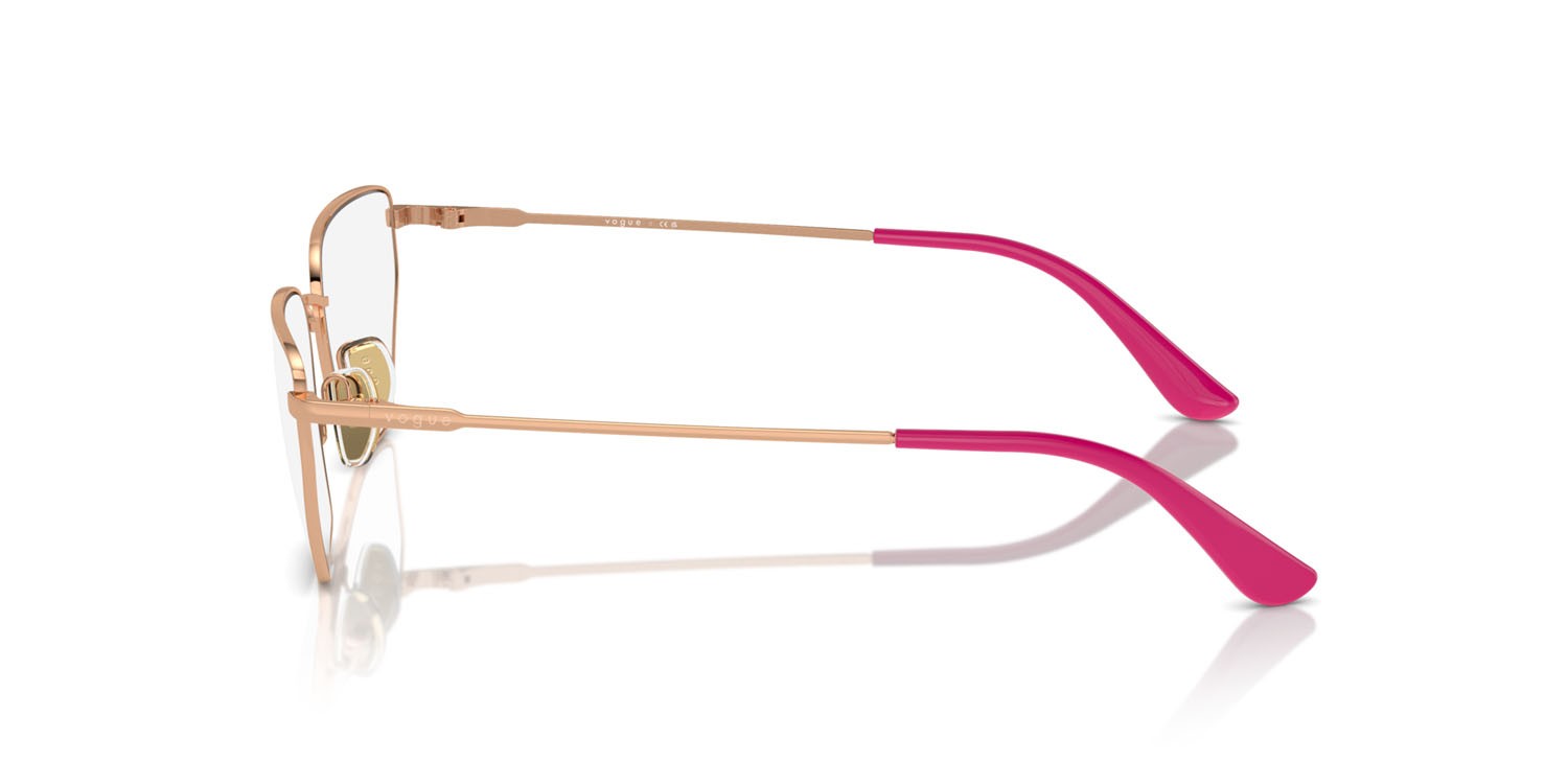 Eyeglasses Vogue VO 4317 (5152) color oro rose shape irregular lenses lente demo
