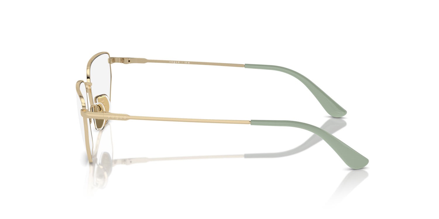 Eyeglasses Vogue VO 4317 (848) color oro pallido shape irregular lenses lente demo