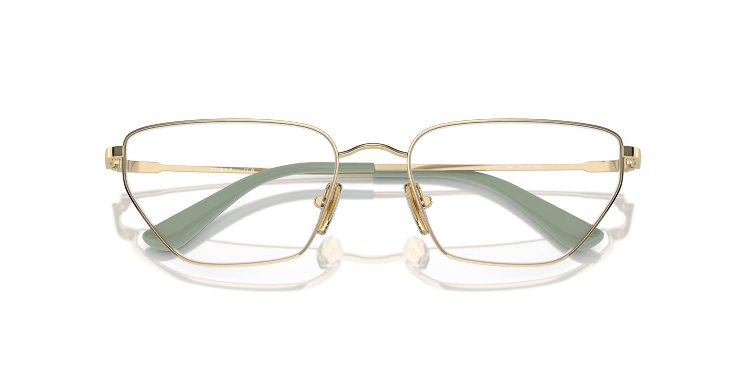 Eyeglasses Vogue VO 4317 (848) color oro pallido shape irregular lenses lente demo