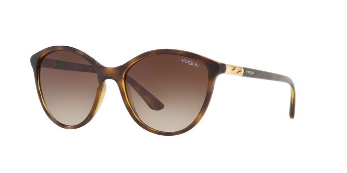 Sonnenbrillen Vogue VO 5165S (W65613) farbe dark havana form cat-eye gläser brown gradient