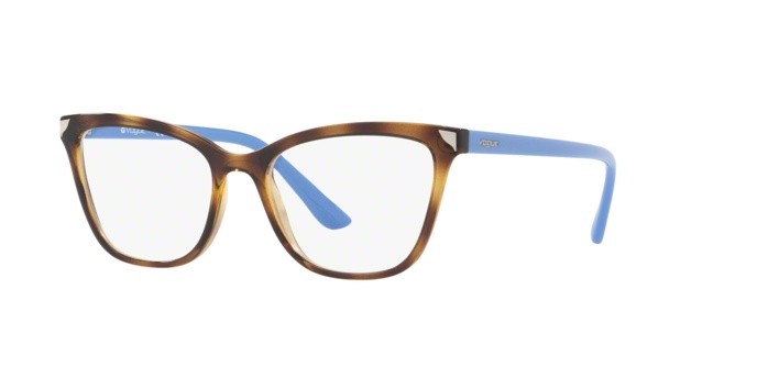Brillen Vogue VO 5206 (W656) farbe dark havana form cat-eye gläser demo lens
