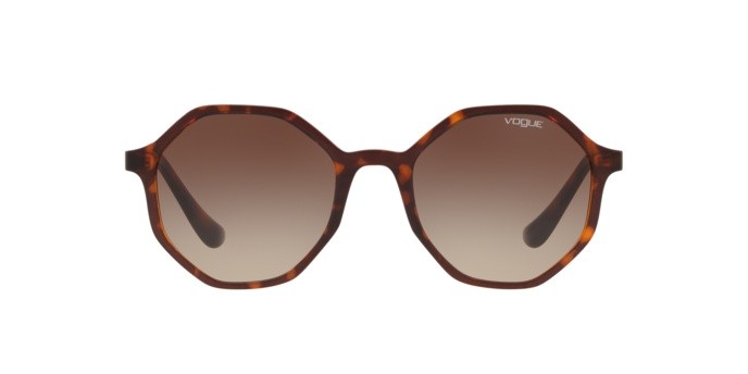 Sonnenbrillen Vogue VO 5222S (238613) farbe dark havana/light brown transp form unregelmäßig gläser brown gradient