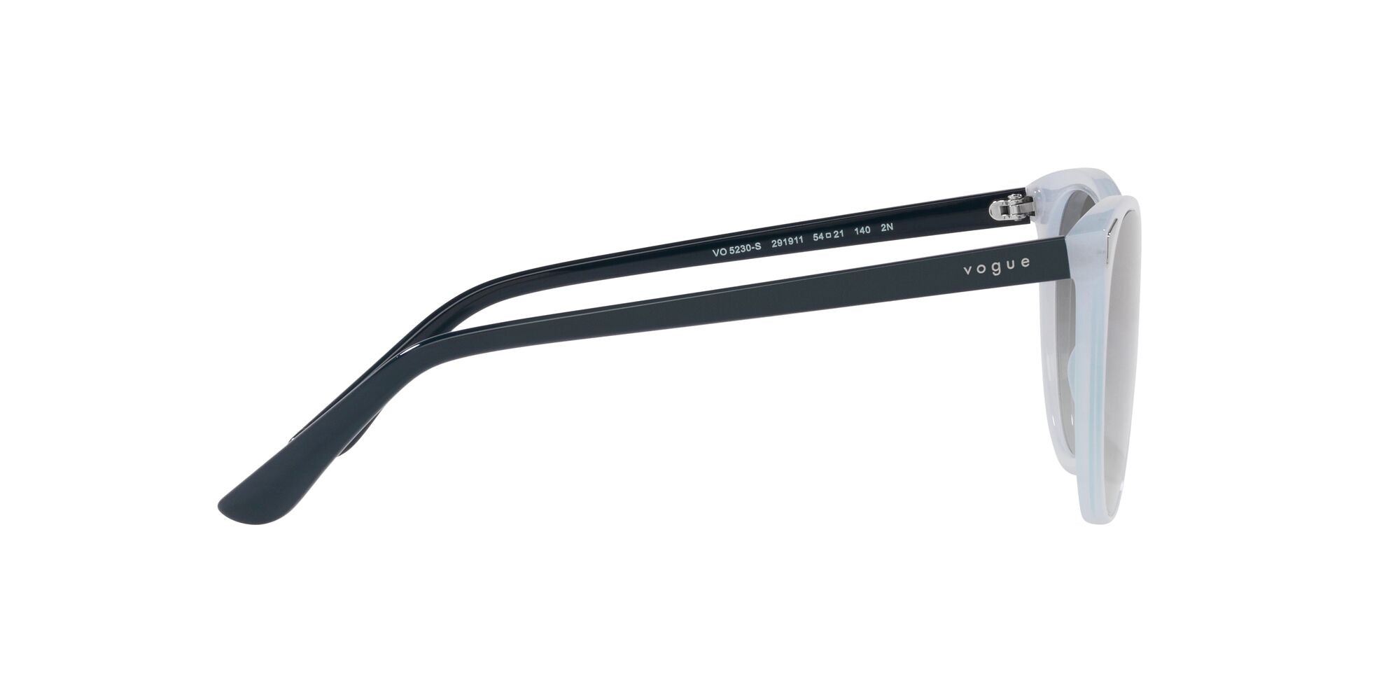 Sonnenbrillen Vogue VO 5230S (291911) farbe malva opalino form schmetterling gläser grigio sfumato