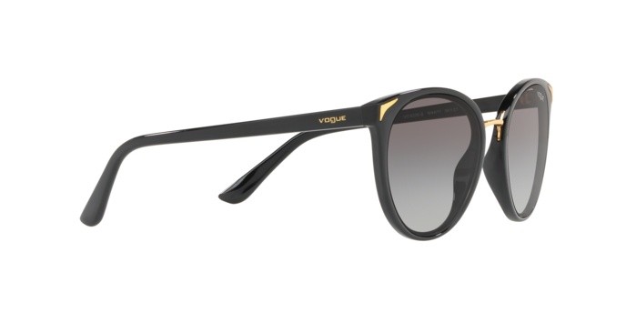 Occhiali da sole Vogue VO 5230S (W44/11) colore black forma farfalla lenti grey gradient