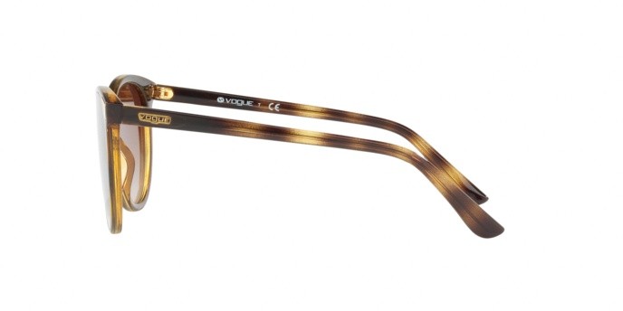 Sunglasses Vogue VO 5230S (W65613) color dark havana shape butterfly lenses brown gradient