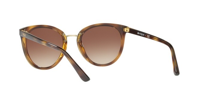 Sunglasses Vogue VO 5230S (W65613) color dark havana shape butterfly lenses brown gradient